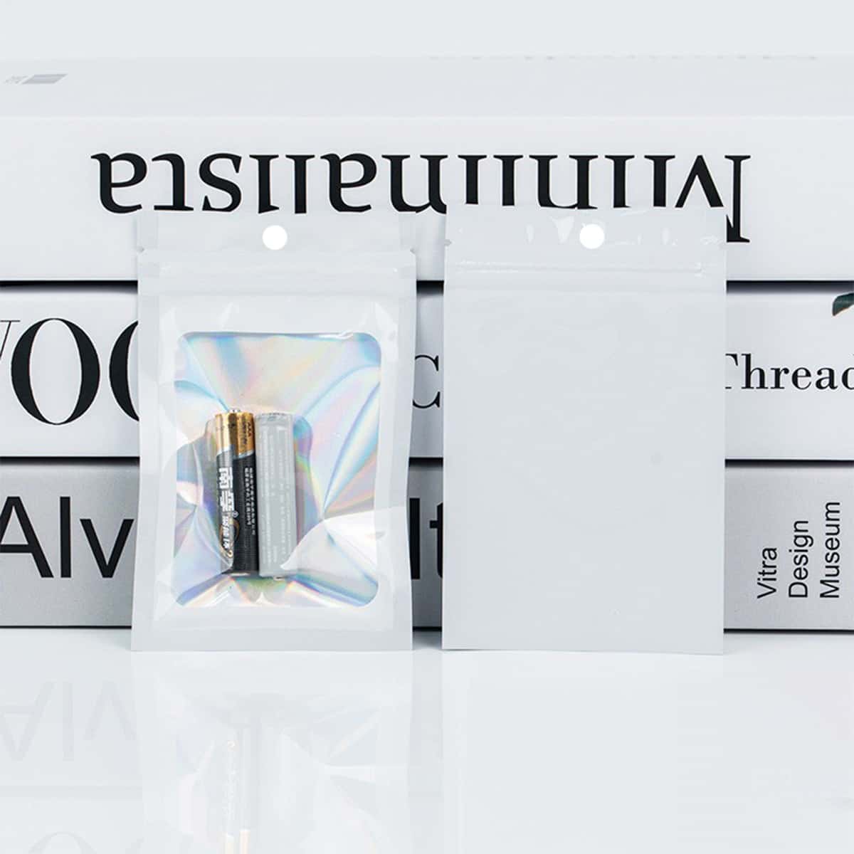 20个装 全息镭射自封袋 9x12cm 密封拉链包装袋 饰品化妆品小商品创业包装用品