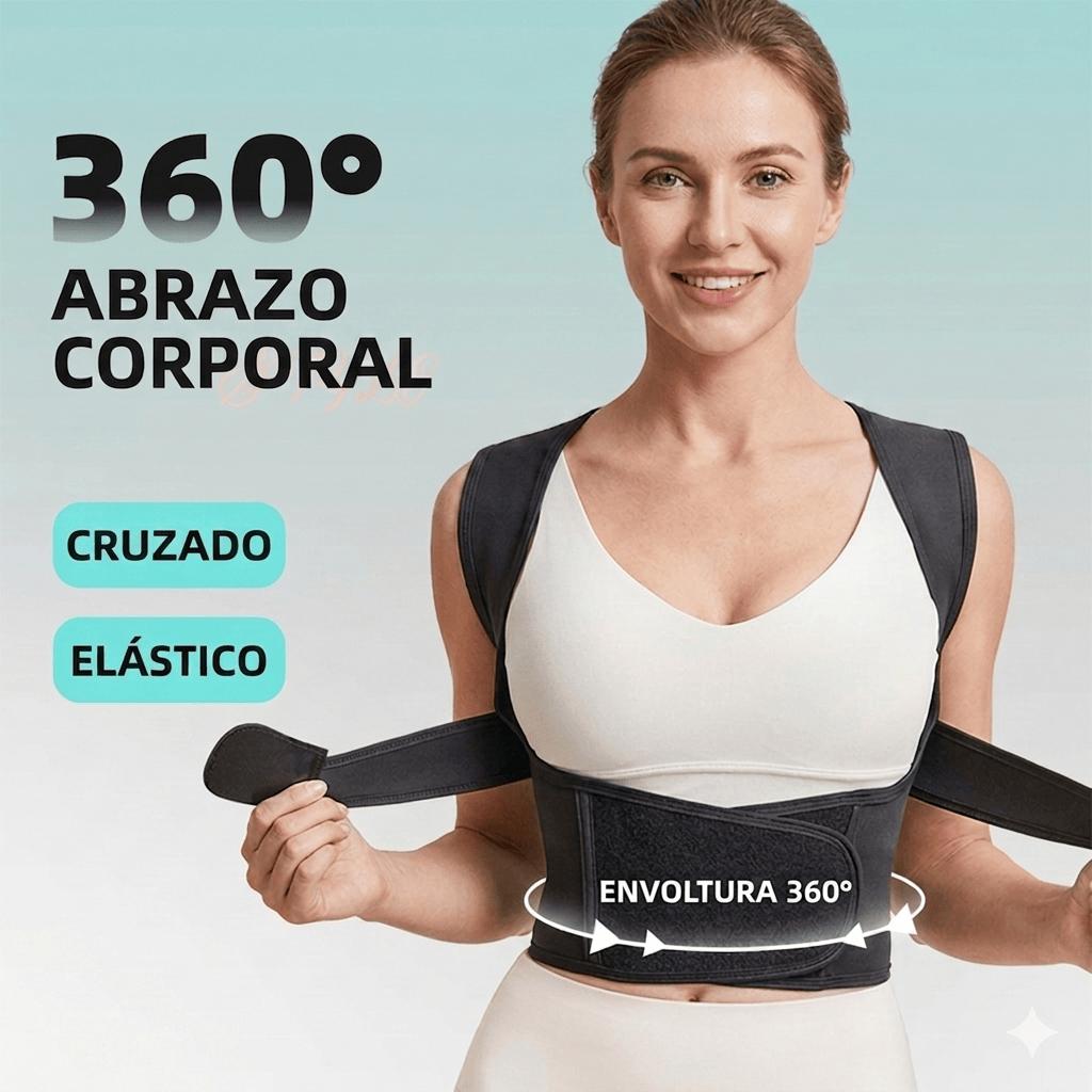 Faja Correctora De Postura Cinturón De Soporte Espalda Ajustable Hombre Mujer Faja Lumbar Ergonómica 2 Colores