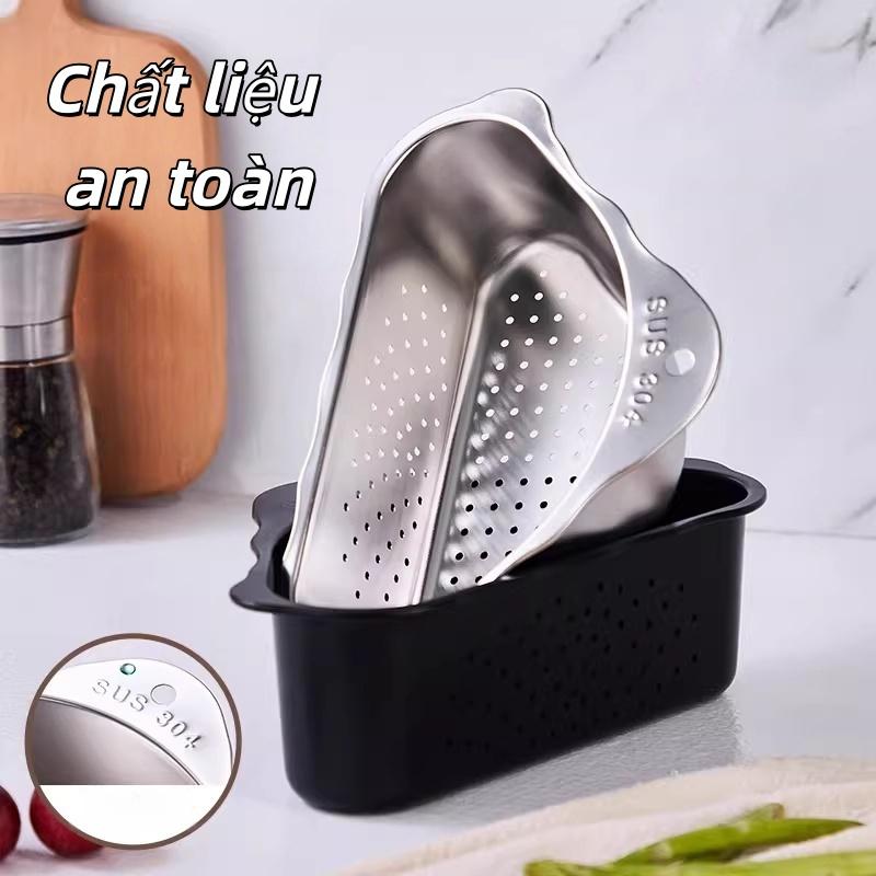 304 Stainless Steel Kitchen Sink Drain Strainer, Anti-Clog Trash Filter Basket, Easy to Store and Clean