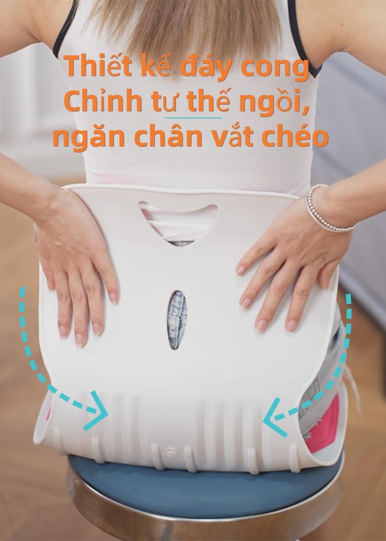 人体工学护腰坐垫贴合腰背支撑大腿矫正背部挺直抬高尾骨分散压力缓解腰部疲劳适合所有人群