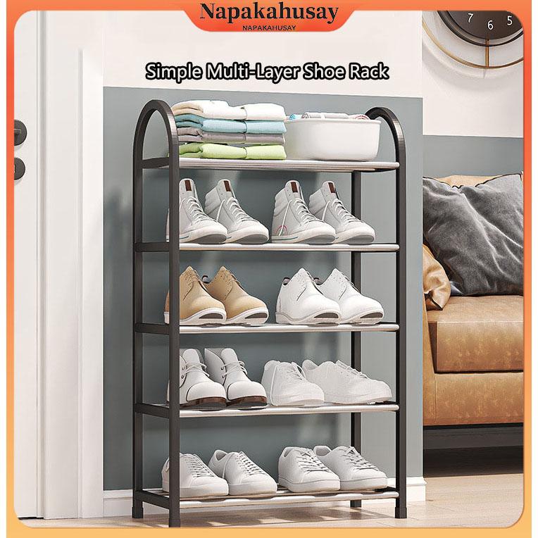 Simple Shoe Rack Cabinet for Dormitory and Student Use - 4 or 5 Layers, Dust-Proof and Economical Shoe Storage Organizer