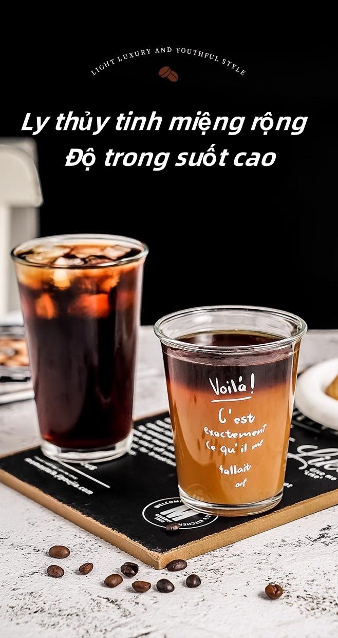 耐热玻璃杯 水杯咖啡杯 美观喇叭口设计