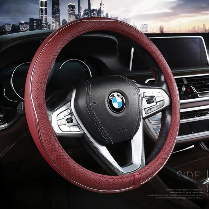 Cubre Volante Para Carro De Piel PU Funda Para Volante De Auto Antideslizante Sin Aro Interior Protector Universal Casa
